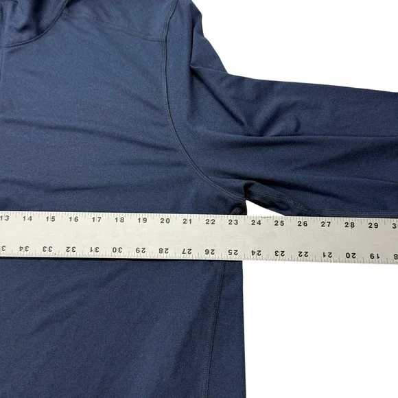 Brooks Brothers Performance Mens XL Navy Blue 1/4 Quarter Zip Pullover Stretch - Picture 6 of 9